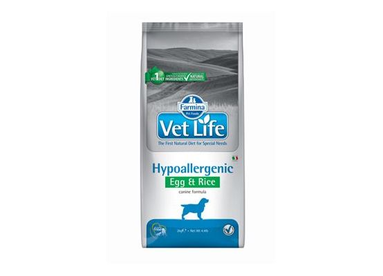 Vet Life Natural DOG Hypo Egg & Rice 2 kg