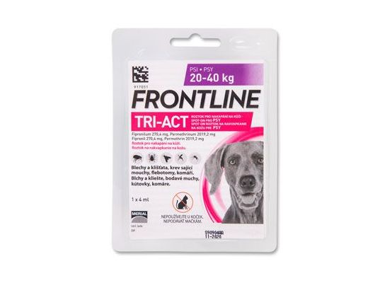 FRONTLINE TRI-ACT spot-on pro psy L (20-40 kg)-1x4ml