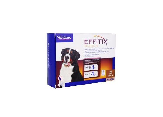 Effitix pro psy Spot-on XL (40-60 kg) 4 pipety