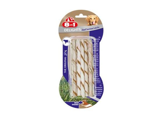 Tyčinky žvýkací Delights zakroucené Beef 10ks