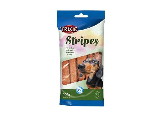 Trixie STRIPES light drůbeží pro psy 10ks 100g TR