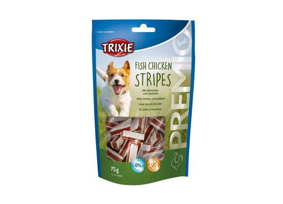 Trixie Premio STRIPES pásky kuře a losos 75g TR