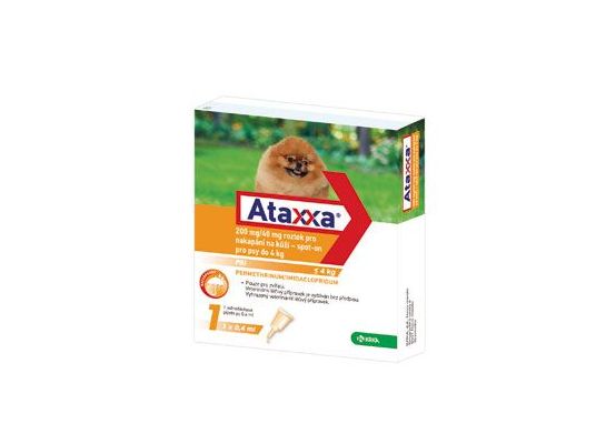 Ataxxa Spot-on Dog S 200mg/40mg 1x0,4ml