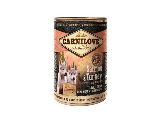 Carnilove Wild konz Meat Salmon & Turkey Puppies 400g