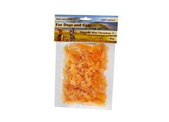 Pochoutka Kuřecí mini kousky poloměkké 80g
