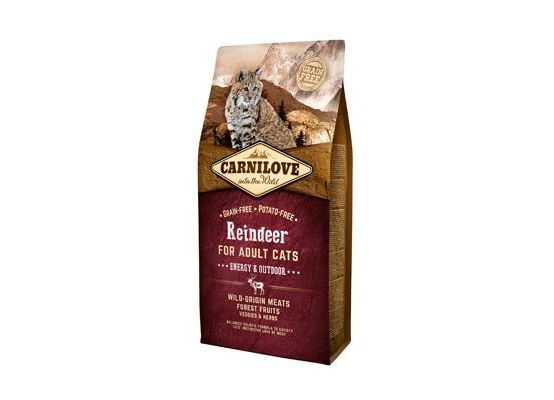 Carnilove Cat Reindeer for Adult Energy & Outdoor 6kg