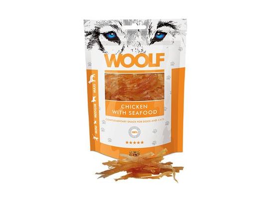 WOOLF pochoutka chicken with seafood 100g
