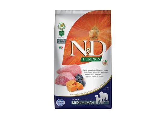 N&D Pumpkin DOG Adult M/L Lamb & Blueberry 12kg