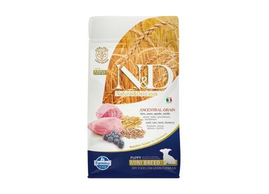 N&D LG DOG Puppy Mini Lamb & Blueberry 800g