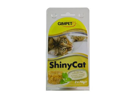 Gimpet kočka konz. ShinyCat tuňák+kreveta+maltoza 2x70g