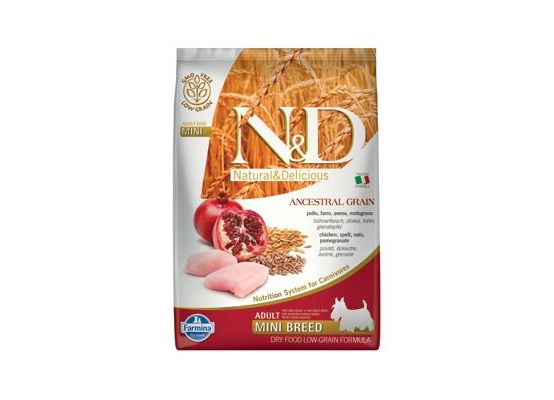 N&D LG DOG Adult Mini Chicken & Pomegranate 7 kg