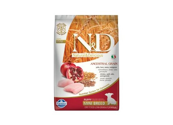 N&D LG DOG Puppy Mini Chicken & Pomegranate 7kg