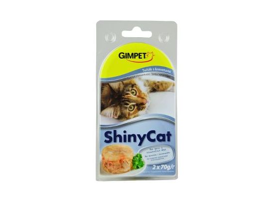 Gimpet kočka konz. ShinyCat kuře+kreveta 2x70g