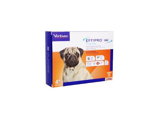Effipro DUO Dog S (2-10kg) 67/20 mg, 4x0,67ml