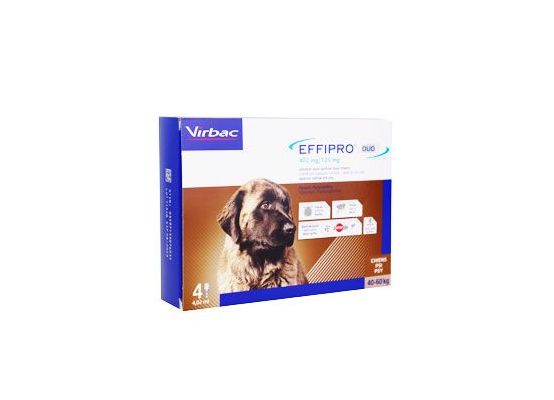 Effipro DUO Dog XL (40-60kg) 402/120 mg, 4x4,02ml