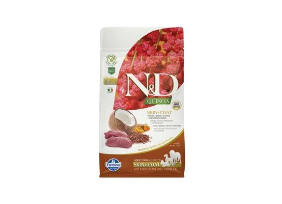 N&D Quinoa DOG Skin & Coat Venison & Coconut 800g