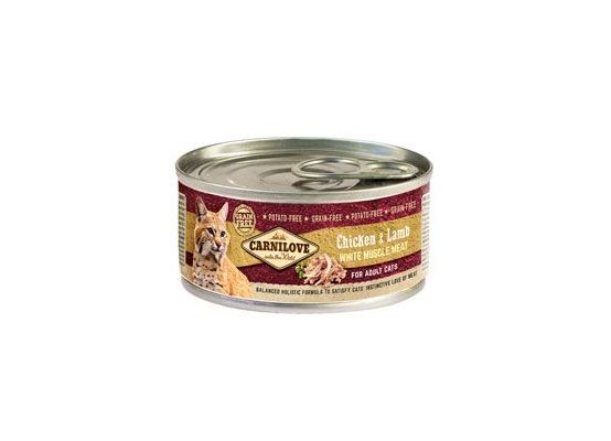 Carnilove White konz Mus Meat Chicken&Lamb Cats 100g