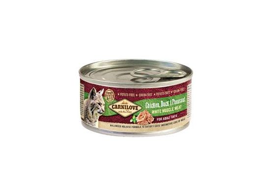 Carnilove White konz Mus Meat Duck&Pheasant Cats 100g