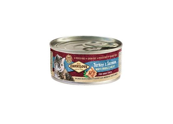 Carnilove White konz Mus Meat Turkey&Salmon Cats 100g