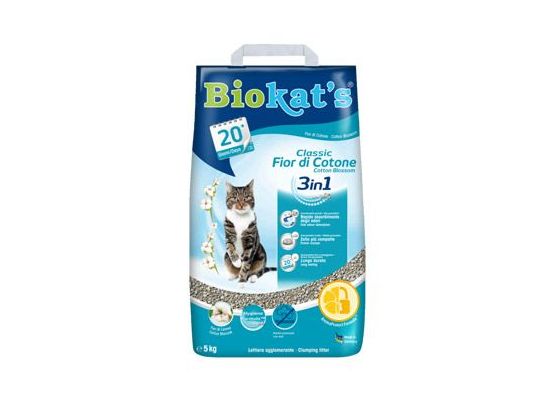 Podestýlka Biokat's Classic Cotton Blossom 5kg