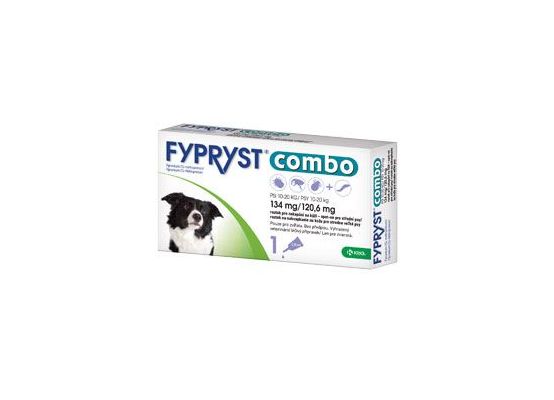 Fypryst combo spot-on 134/120,6mg pes střední 1 pip