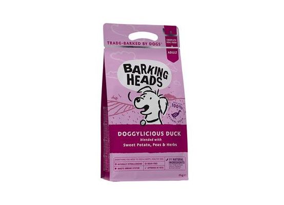 BARKING HEADS Doggylicious Duck 2kg