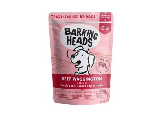 BARKING HEADS Beef Waggington kapsička 300g