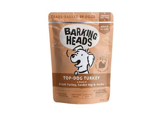 BARKING HEADS Top Dog Turkey kapsička 300g