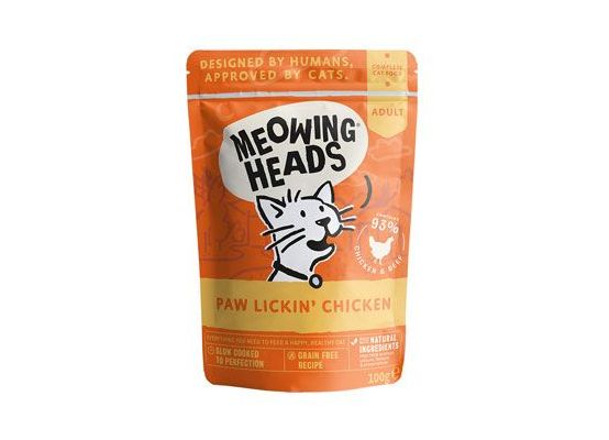MEOWING HEADS Paw Lickin’ Chicken kapsička 100g