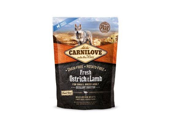 Carnilove Dog Fresh Ostrich&Lamb for Small Breed 1.5kg