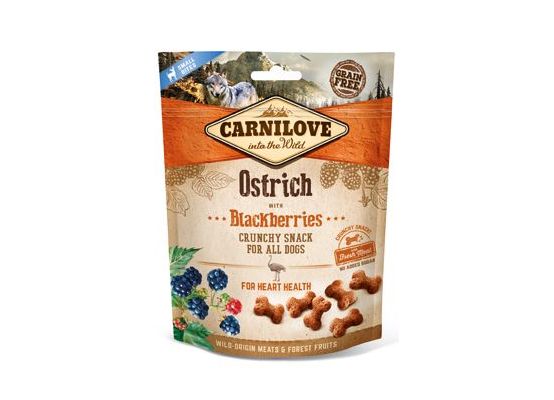 Carnilove Dog Crunchy Snack Ostrich&Blackberries 200g