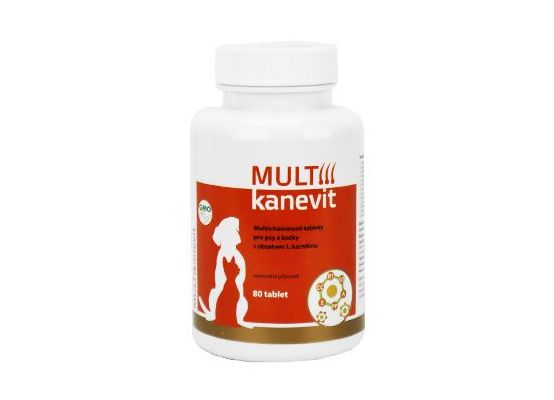 MULTIkanevit tablety pro psy a kočky 80 tbl