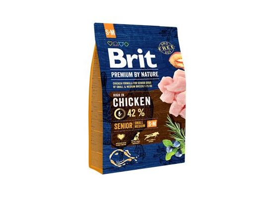 Brit Premium Dog by Nature Senior S+M 3kg