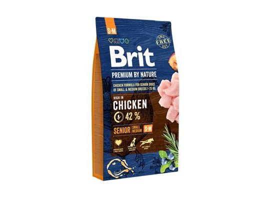 Brit Premium Dog by Nature Senior S+M 8kg