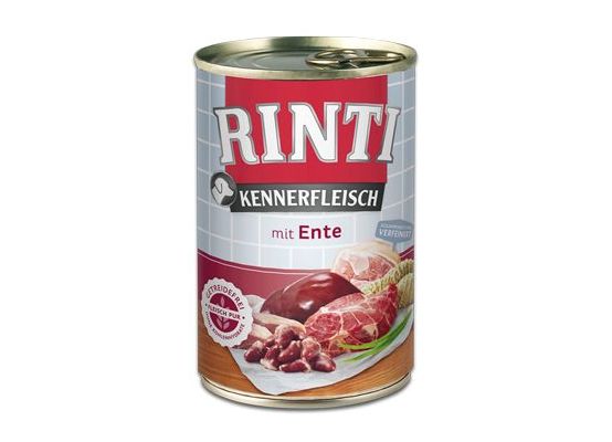 Rinti Dog Kennerfleisch konzerva kachní srdce 400g
