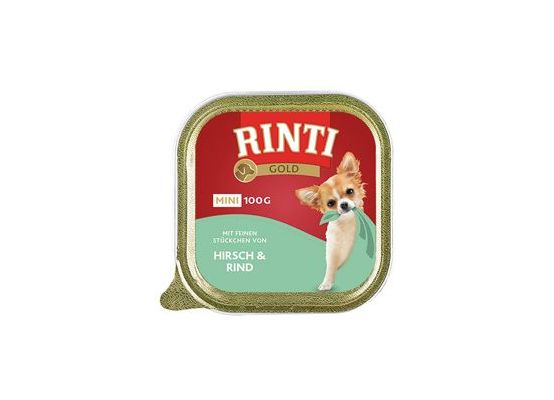 Rinti Dog Gold Mini vanička jelen+hovězí 100g