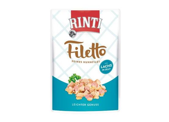 Rinti Dog Filetto kapsa kuře+losos v želé 100g