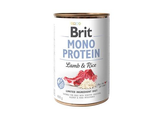 Brit Dog konz Mono Protein Lamb & Brown Rice 400g