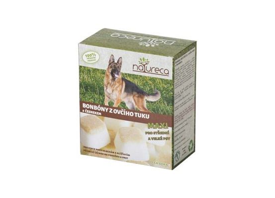 NATURECA Bonbóny z ovčího tuku s česnekem Maxi 250g