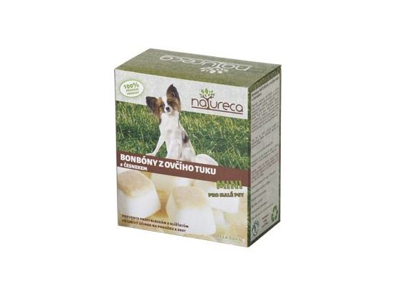 NATURECA Bonbóny z ovčího tuku s česnekem Mini 250g