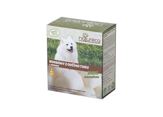NATURECA Bonbóny z ovčího tuku s lososem Mini 250g