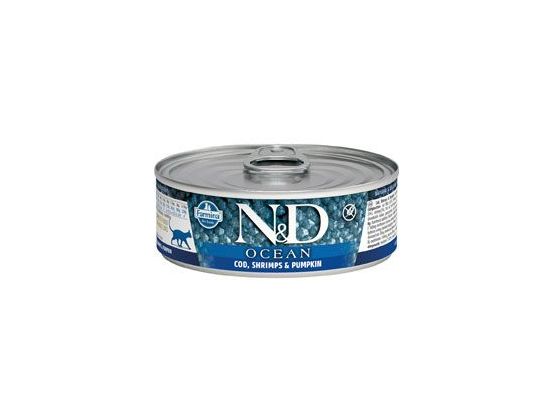 N&D CAT OCEAN Adult Tuna & Cod & Shrimp & Pumpkin 70 g