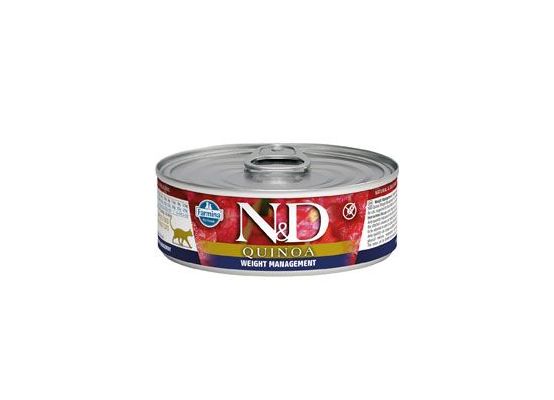 N&D CAT QUINOA Adult Weight Mnmgmt Lamb & Brocolli 80 g