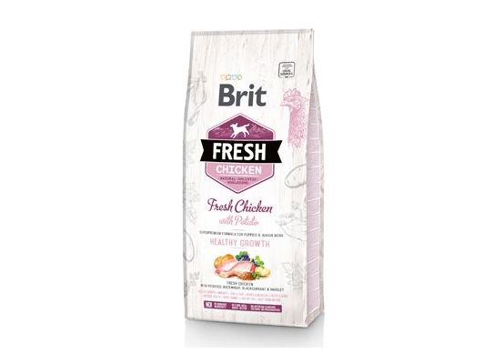 Brit Fresh Dog Chicken & Potato Puppy HealthyGrowth 2,5kg