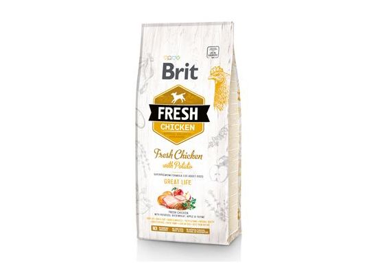 Brit Fresh Dog Chicken & Potato Adult Great Life 2,5kg