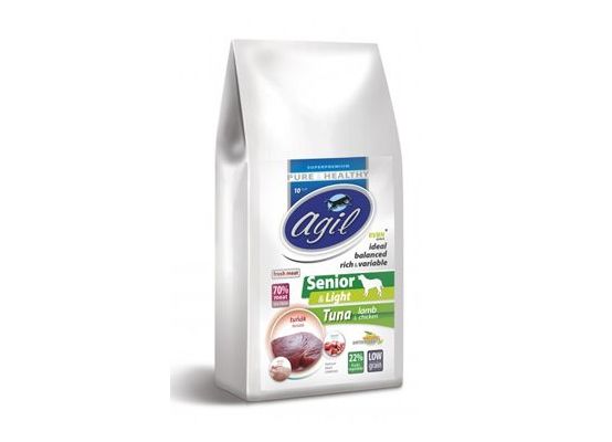 Agil Senior&Light Low Grain, Tuna, Lamb, Chicken 10kg