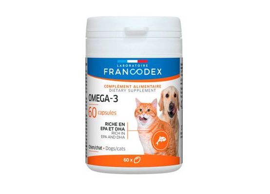 Francodex Omega 3 Capsules pes, kočka 60tab