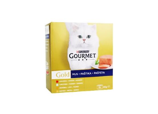 Gourmet Gold Mltp konz. kočka paštiky 8x85g