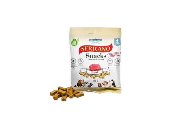 Serrano Snack for Dog-Beef 100g