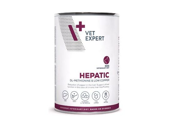 VetExpert VD 4T Hepatic Dog konzerva 400 g